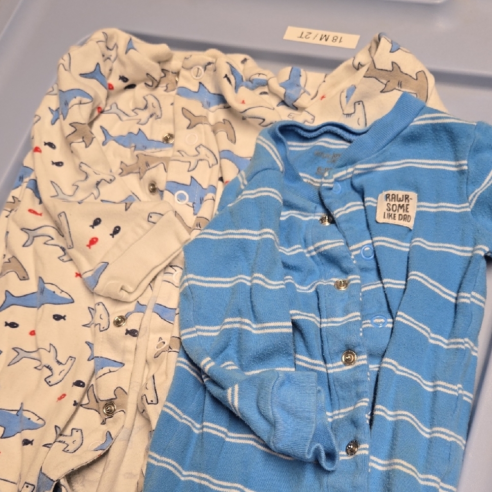Bundle Of 2 Onesies 🦈🦖